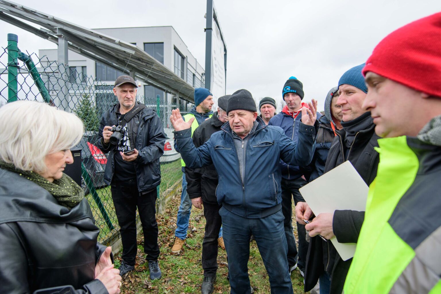 Protest rolniczy w Poddebicach i spotkanie z Wojewoda 1