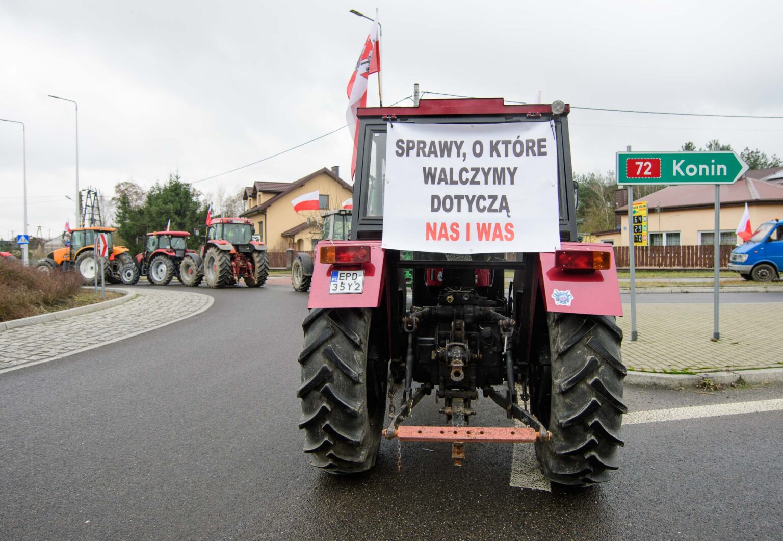 Protest rolniczy w Poddebicach i spotkanie z Wojewoda 10