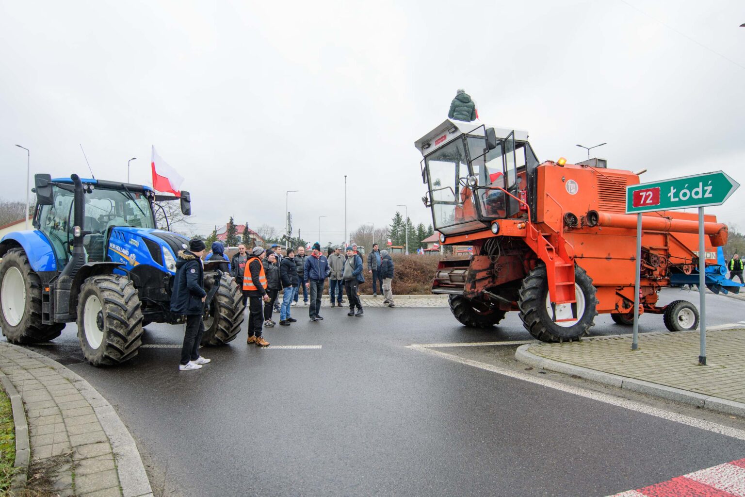 Protest rolniczy w Poddebicach i spotkanie z Wojewoda 12
