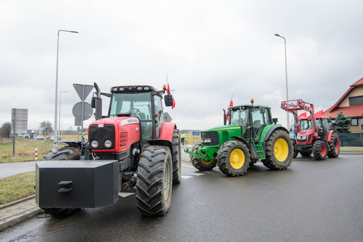 Protest rolniczy w Poddebicach i spotkanie z Wojewoda 17