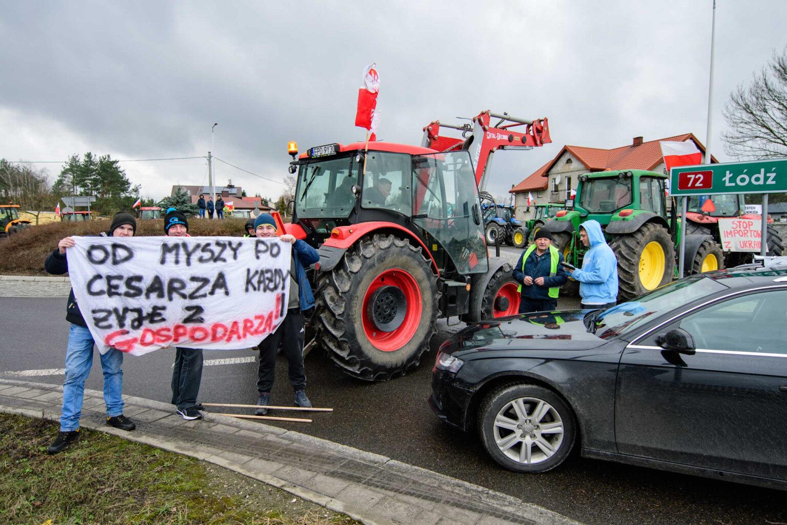 Protest rolniczy w Poddebicach i spotkanie z Wojewoda 18