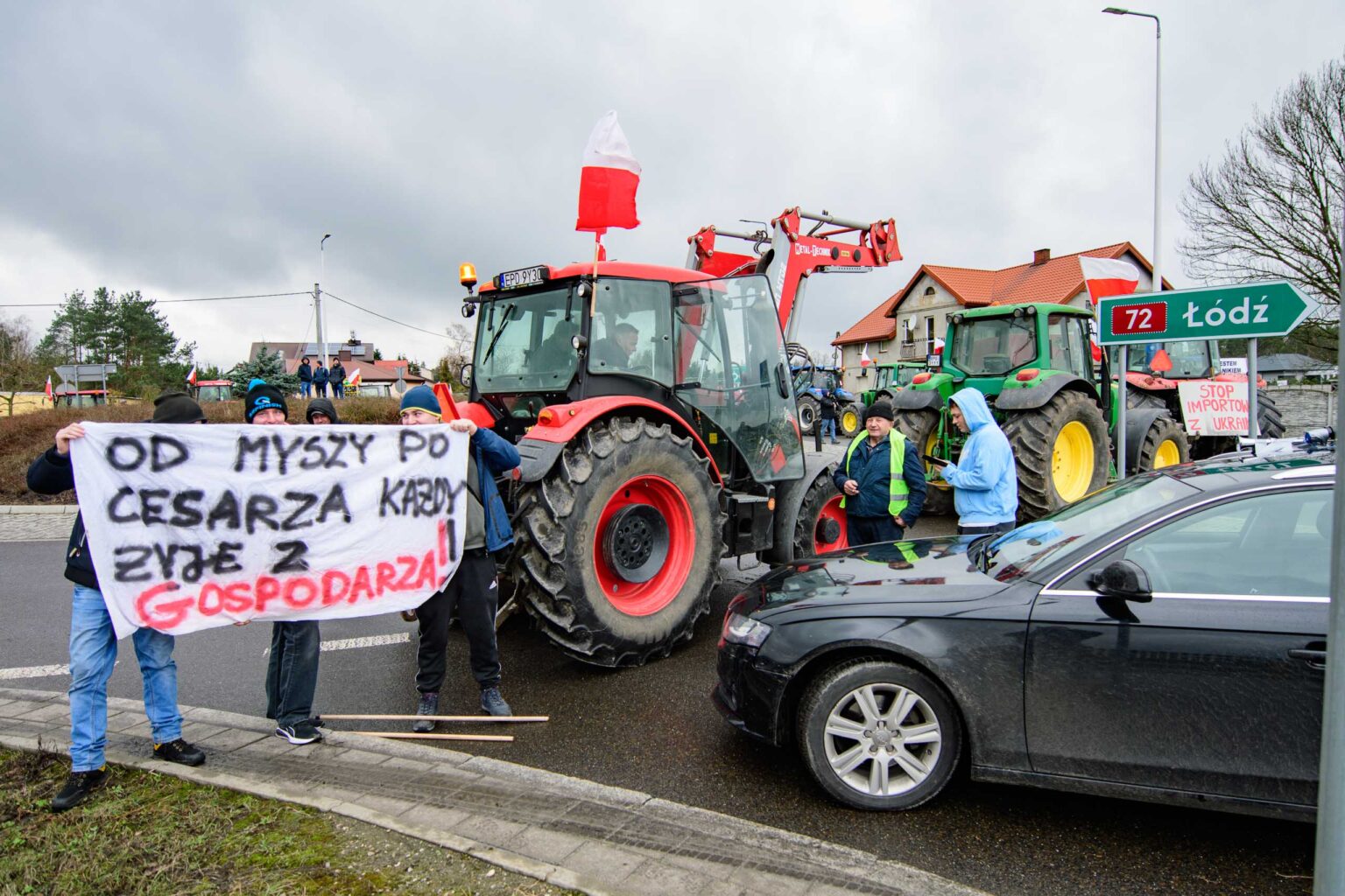 Protest rolniczy w Poddebicach i spotkanie z Wojewoda 19