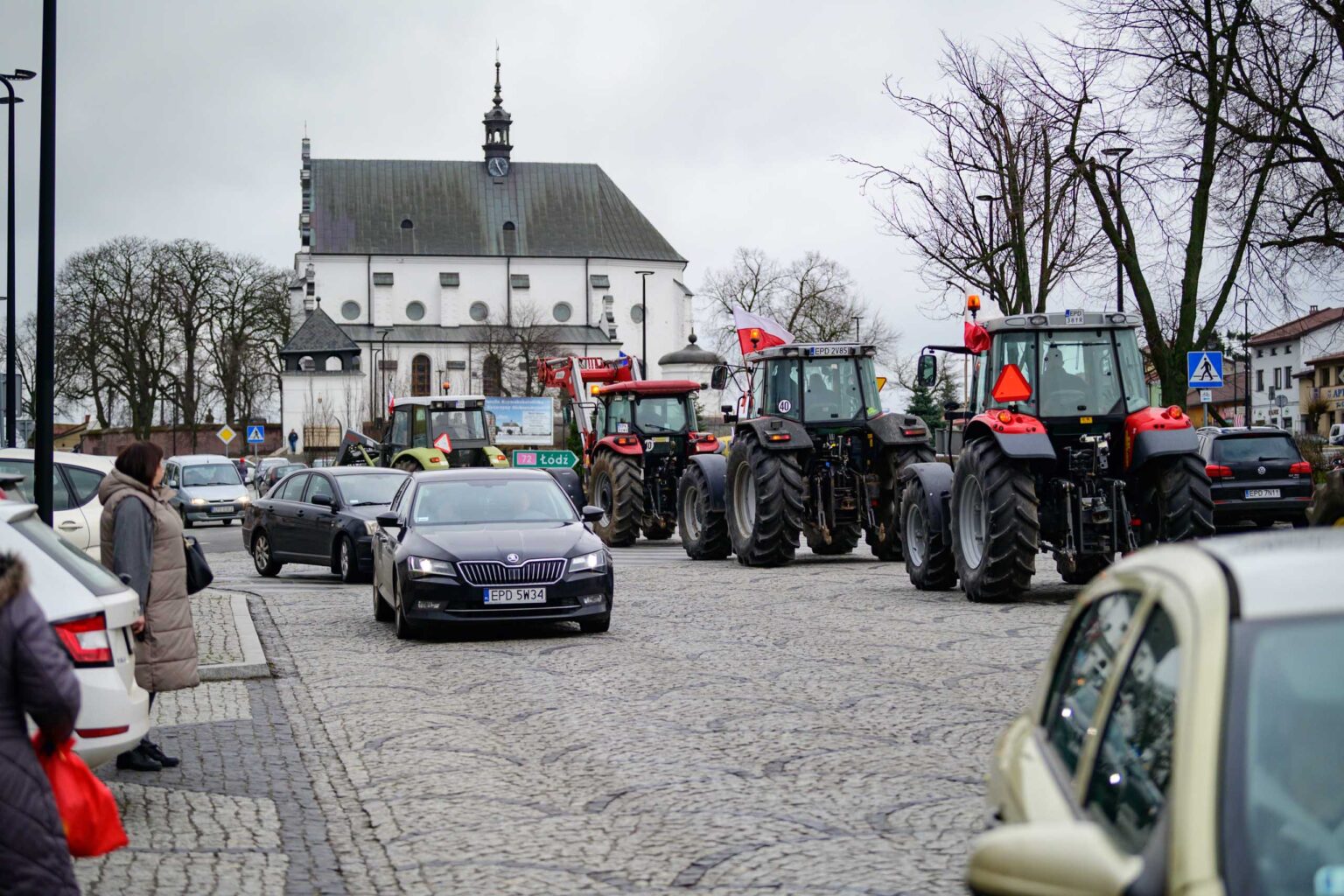 Protest rolniczy w Poddebicach i spotkanie z Wojewoda 30