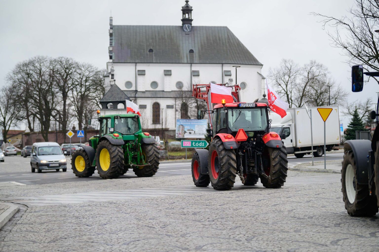 Protest rolniczy w Poddebicach i spotkanie z Wojewoda 32