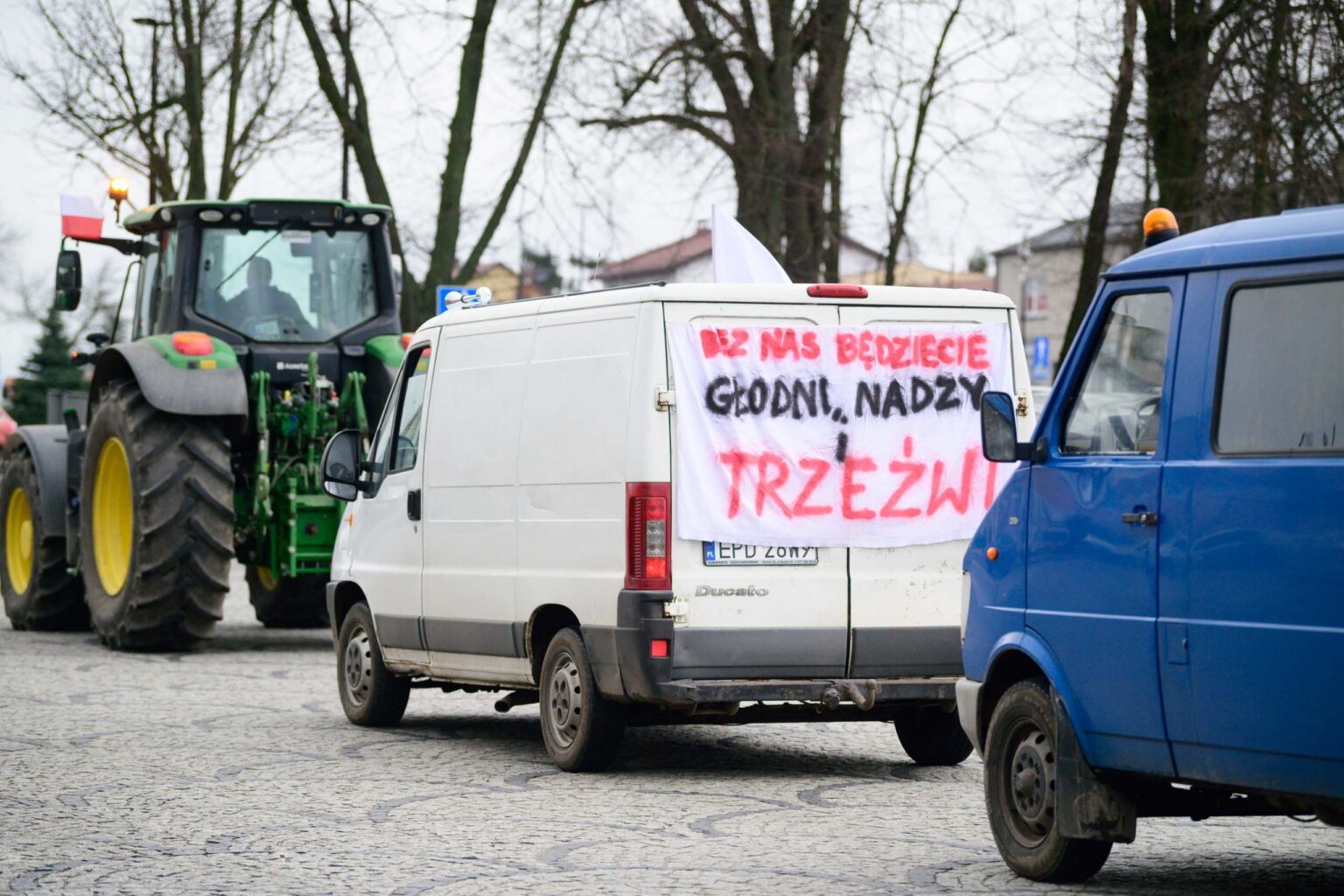 Protest rolniczy w Poddebicach i spotkanie z Wojewoda 35
