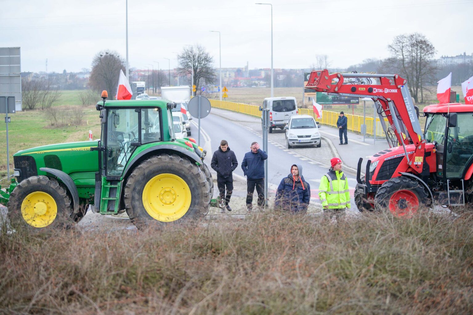 Protest rolniczy w Poddebicach i spotkanie z Wojewoda 40