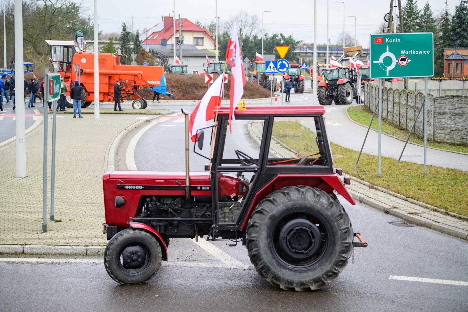 Protest rolniczy w Poddebicach i spotkanie z Wojewoda 44