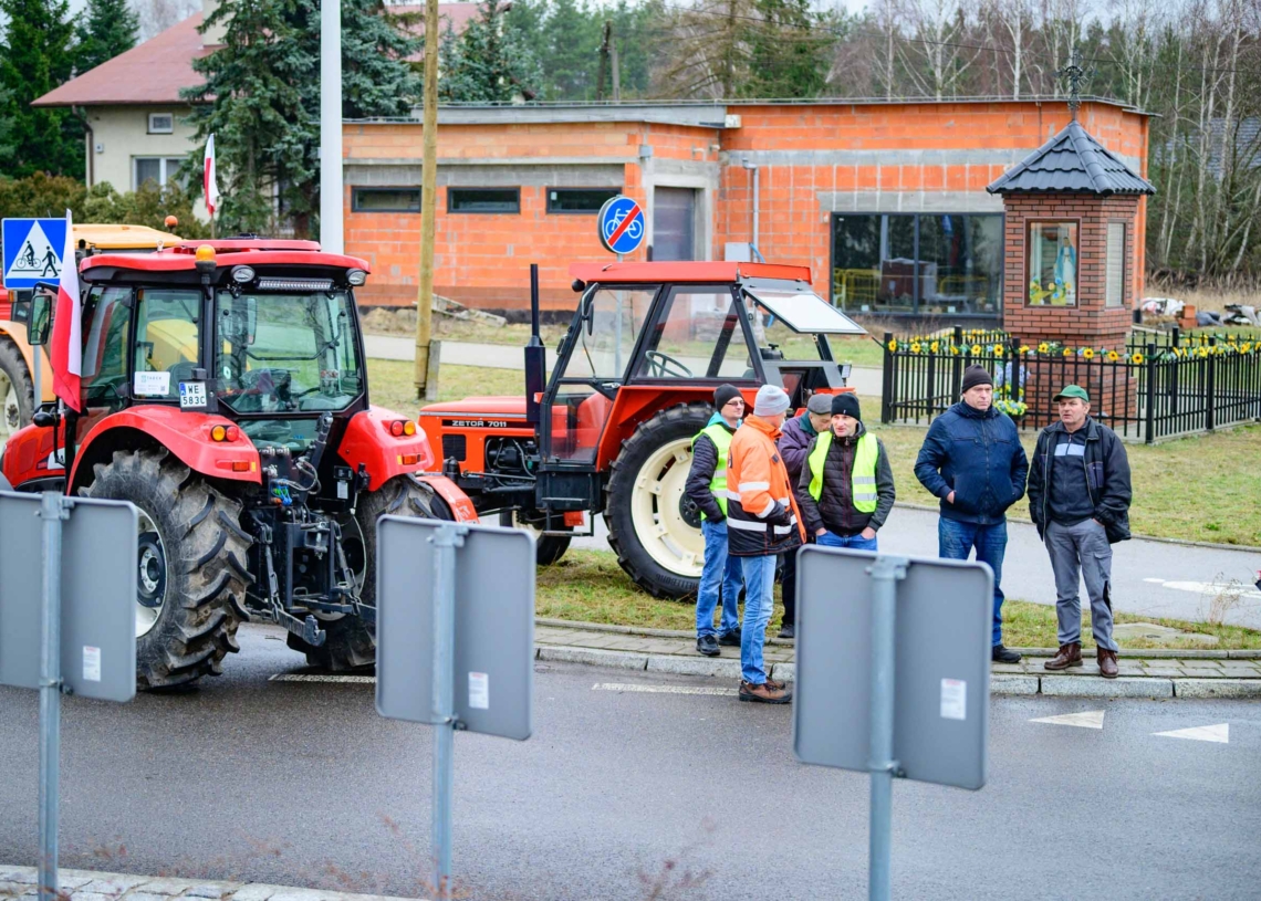 Protesty rolników w Łódzkiem. Utrudnienia w ruchu