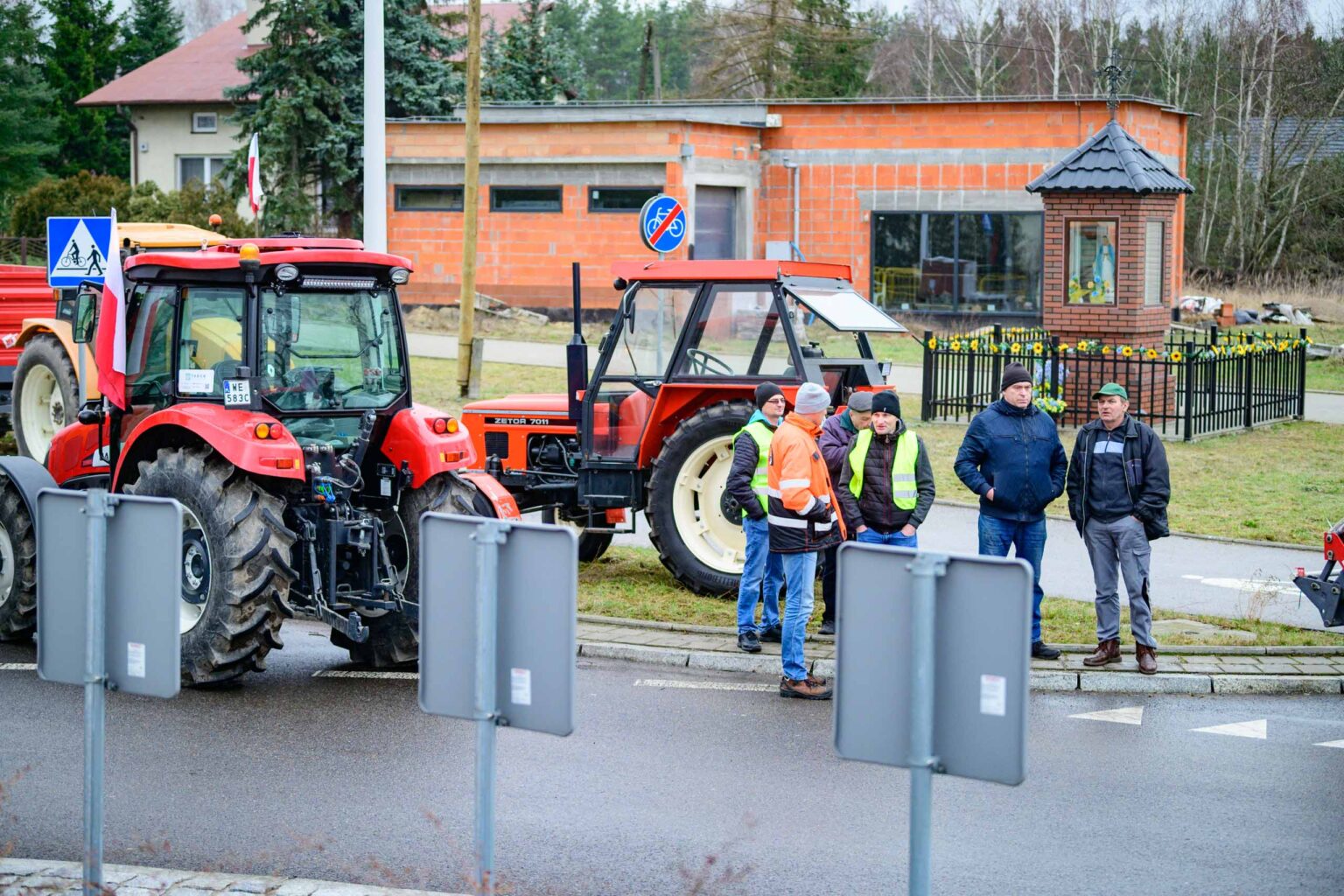 Protest rolniczy w Poddebicach i spotkanie z Wojewoda 55
