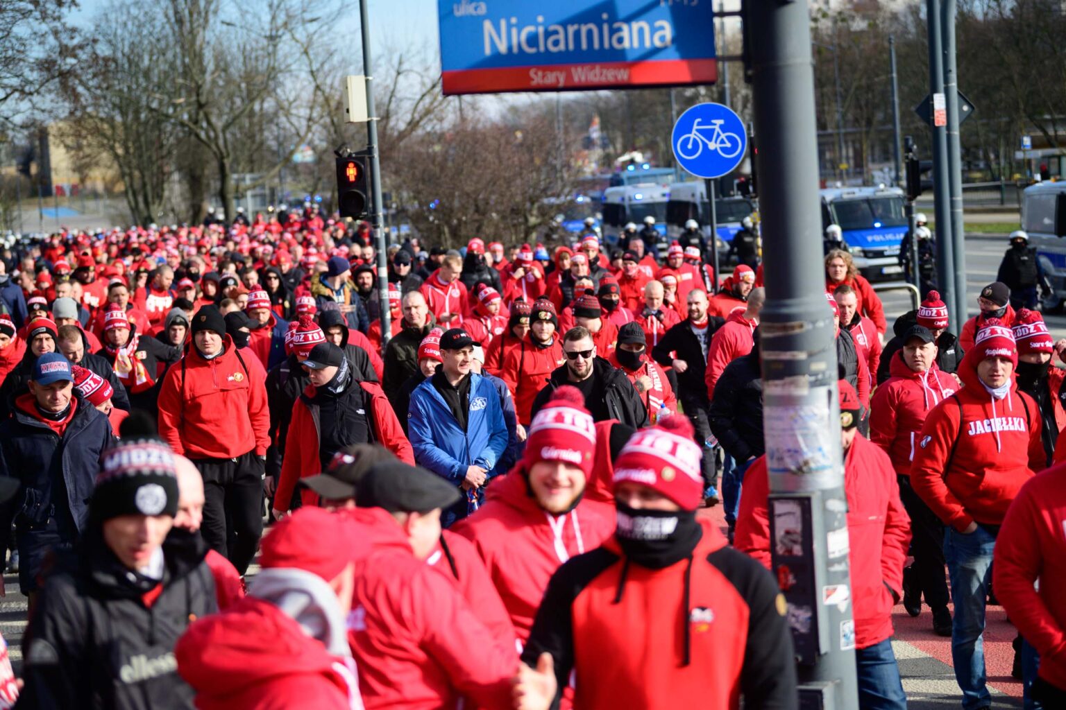 Przemarsz kibicow Widzewa 104