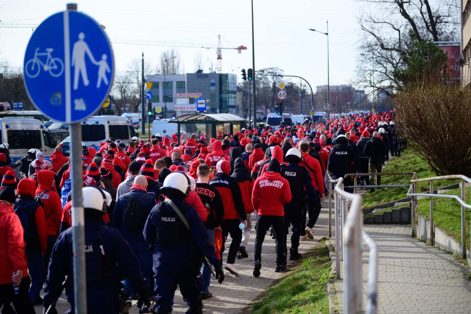 Przemarsz kibicow Widzewa 126