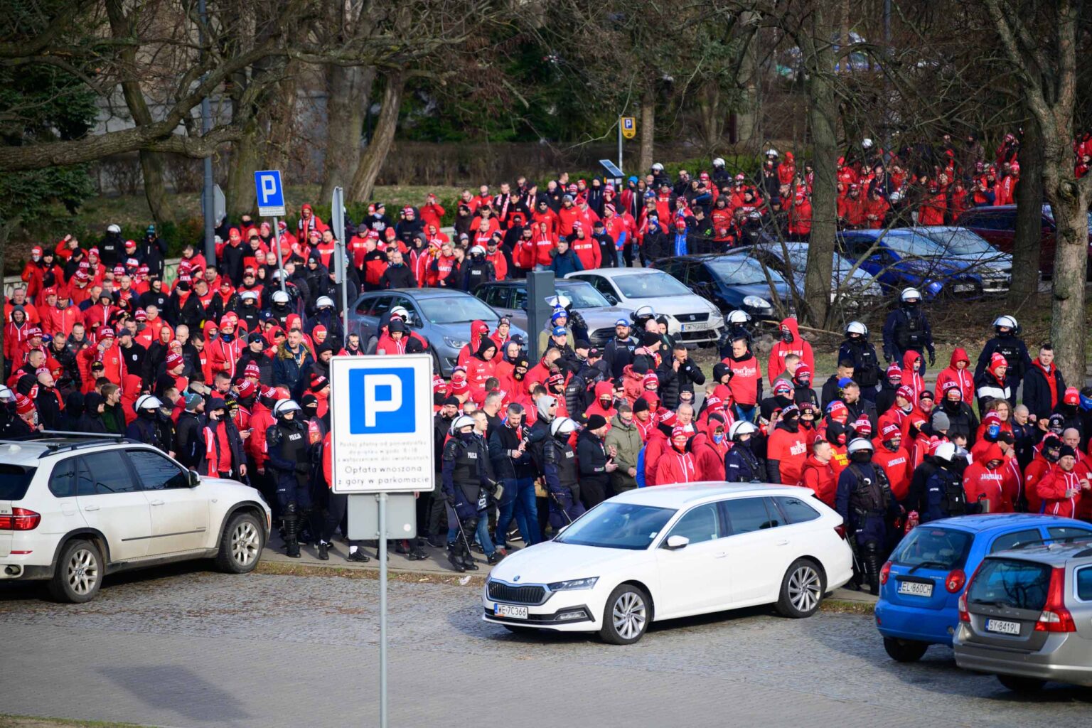 Przemarsz kibicow Widzewa 138