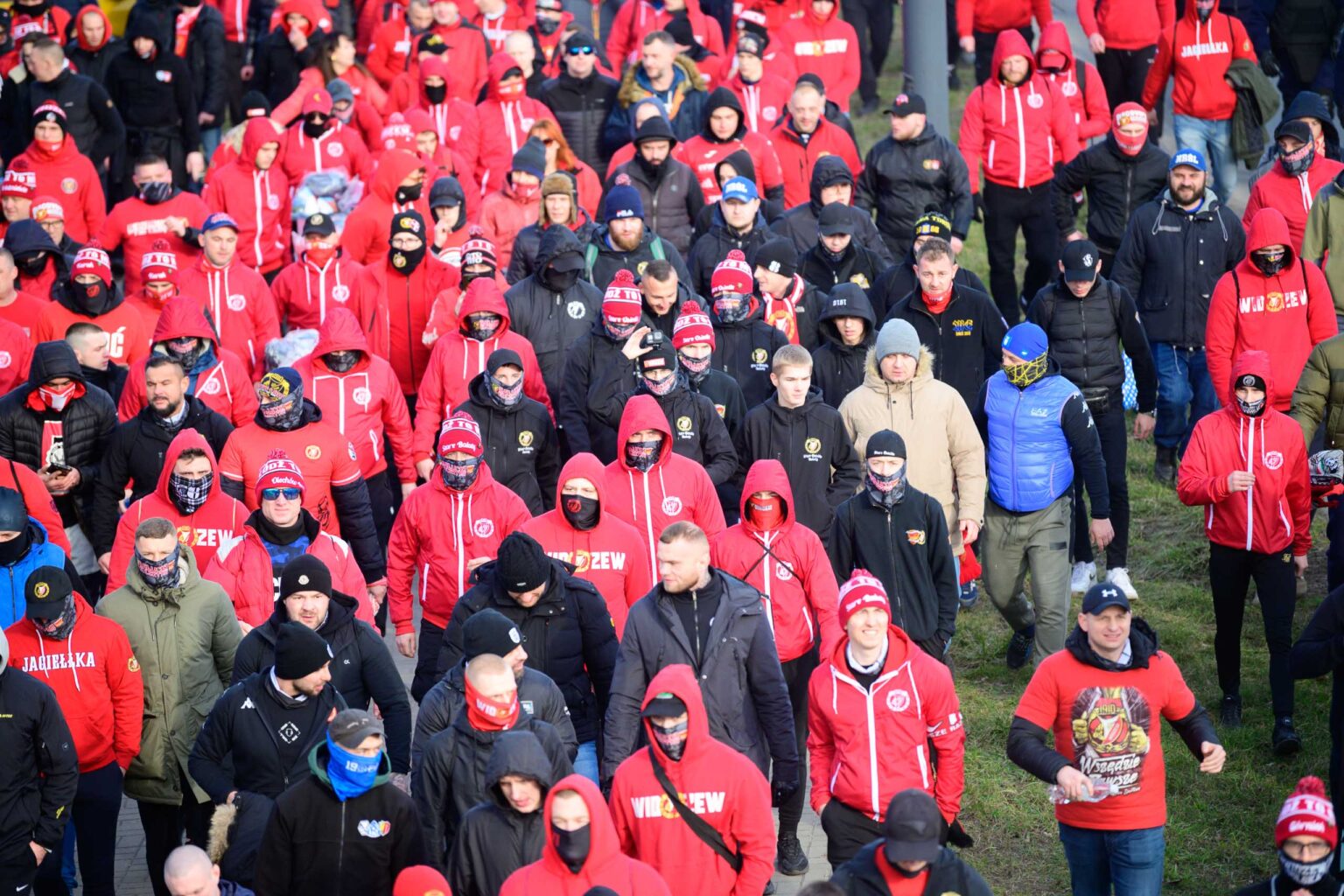 Przemarsz kibicow Widzewa 156