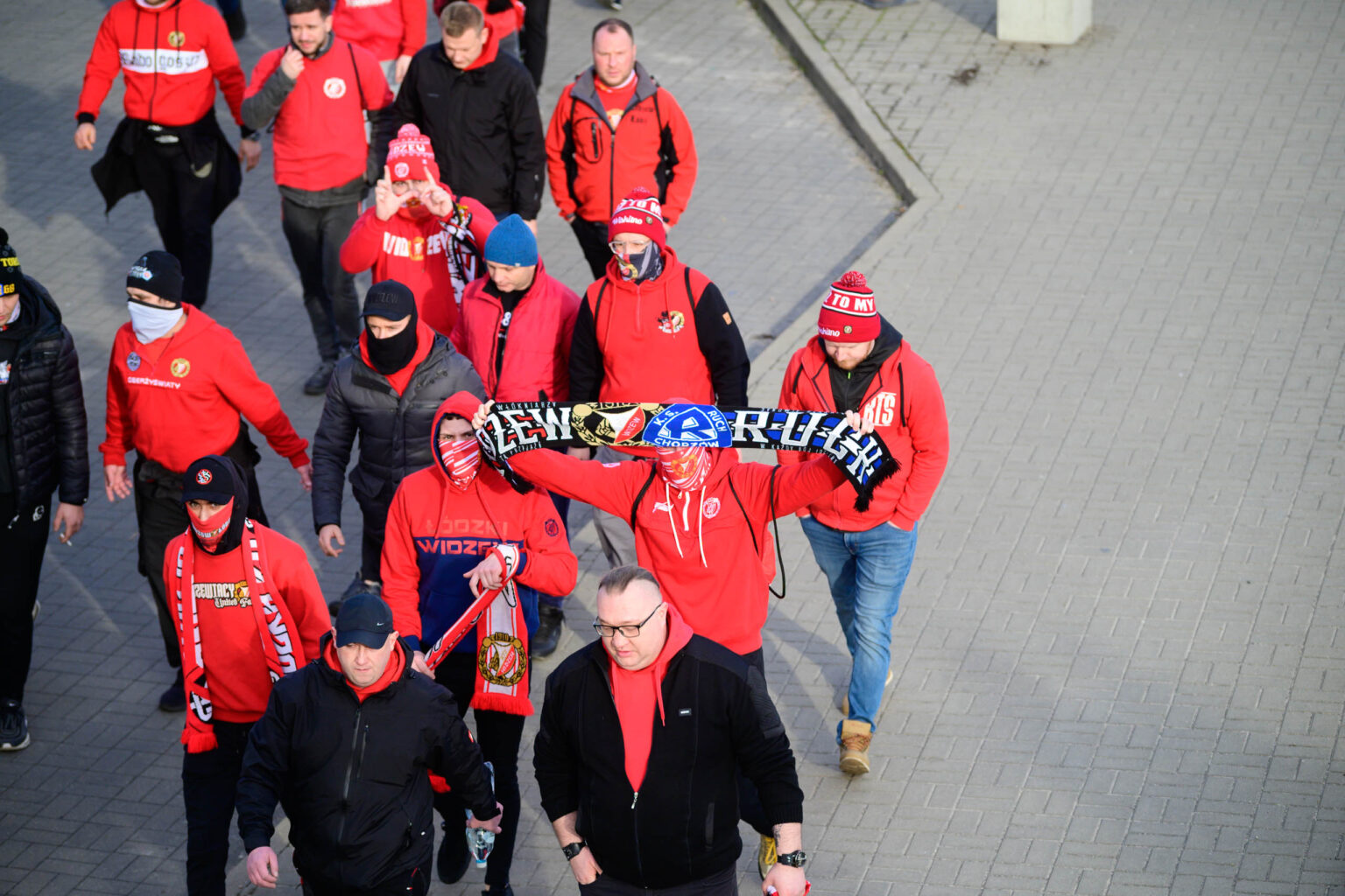 Przemarsz kibicow Widzewa 168
