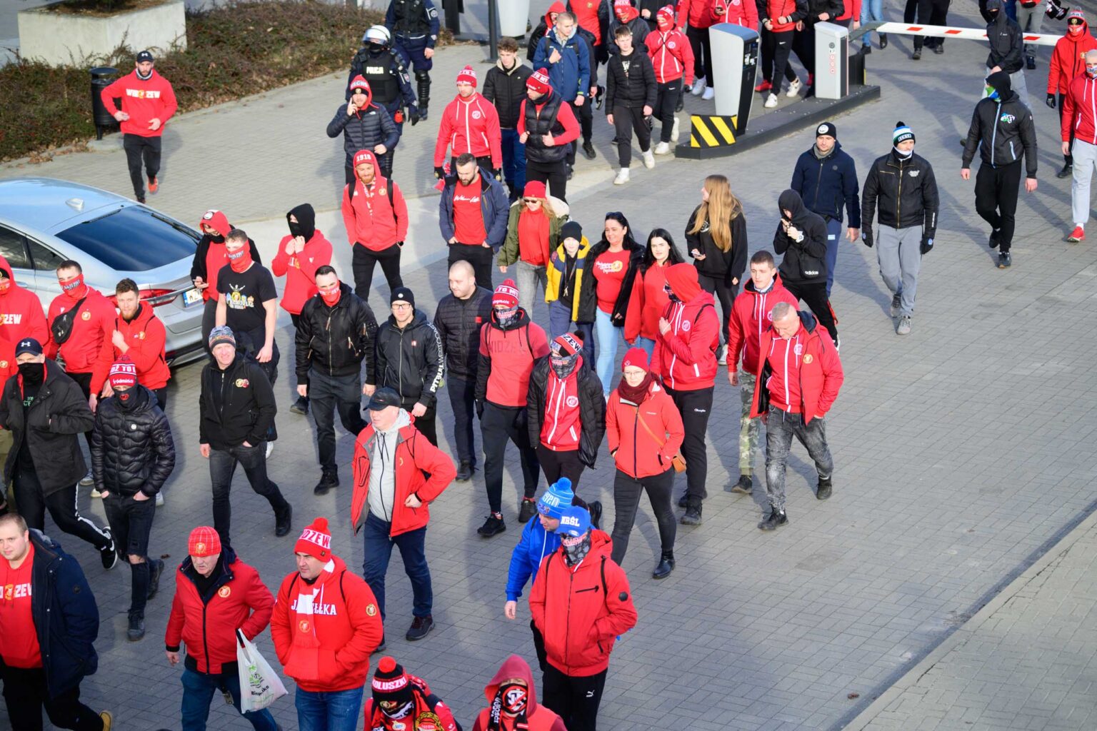 Przemarsz kibicow Widzewa 175