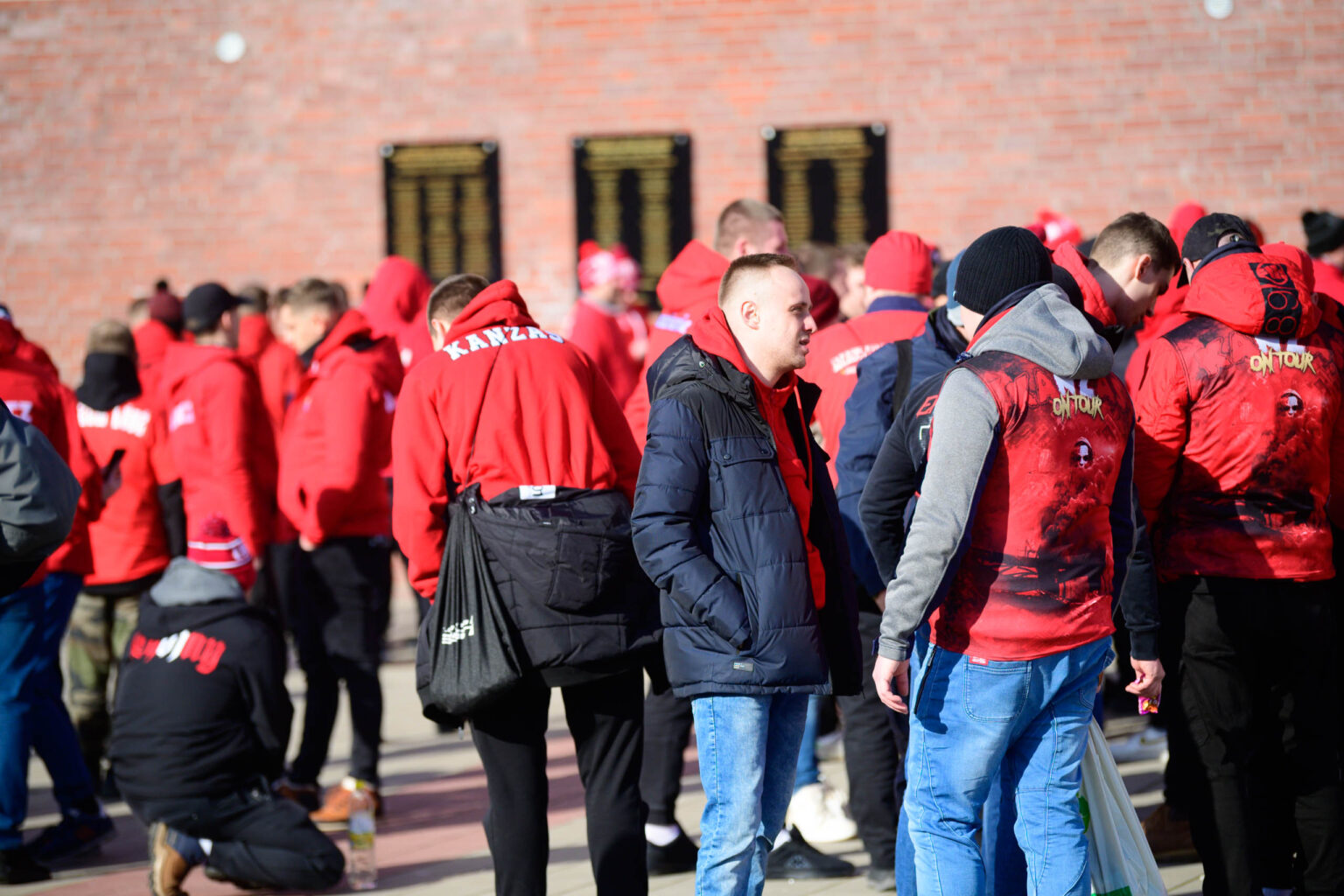Przemarsz kibicow Widzewa 42