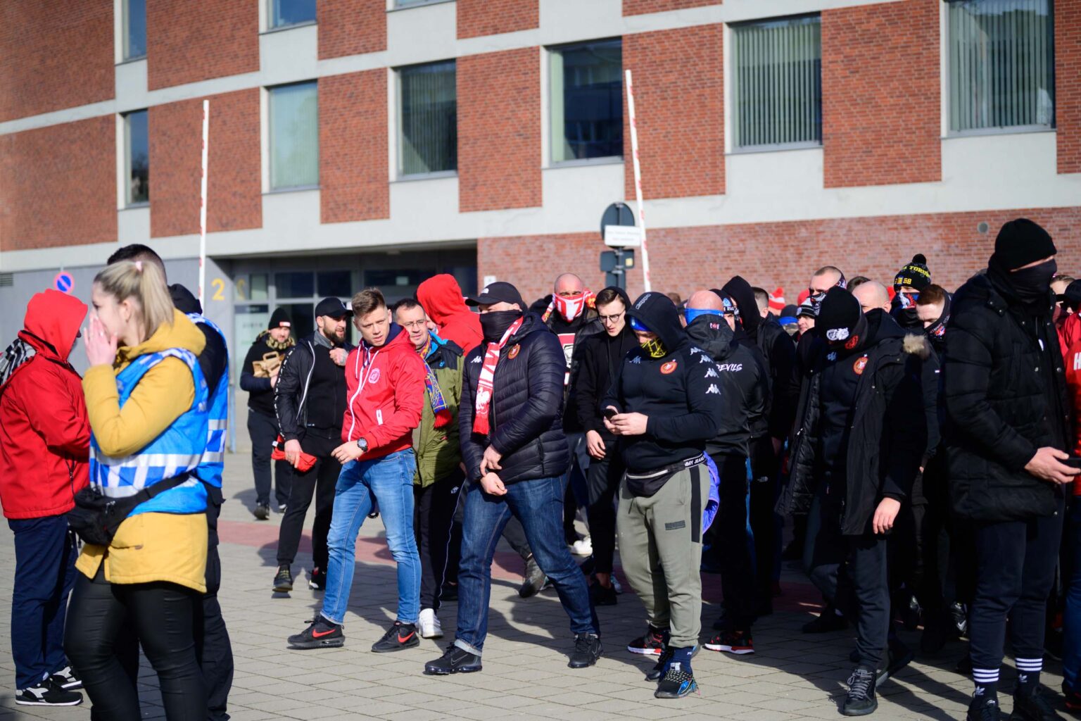 Przemarsz kibicow Widzewa 55