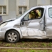 Wypadek tramwaju z autem Dabrowskiego 12