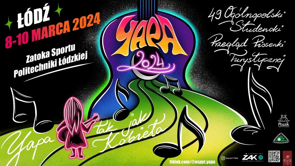 YAPA 2024. Nabór do konkursu 49. Ogólnopolskiego Studenckiego Przeglądu Piosenki Turystycznej 1 YAPA 2024. Nabór do konkursu 49. Ogólnopolskiego Studenckiego Przeglądu Piosenki Turystycznej