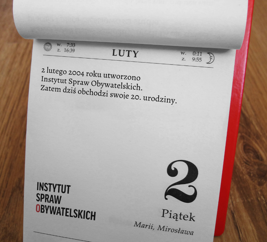 Instytut Spraw Obywatelskich ma 20 lat 1 Instytut Spraw Obywatelskich ma 20 lat