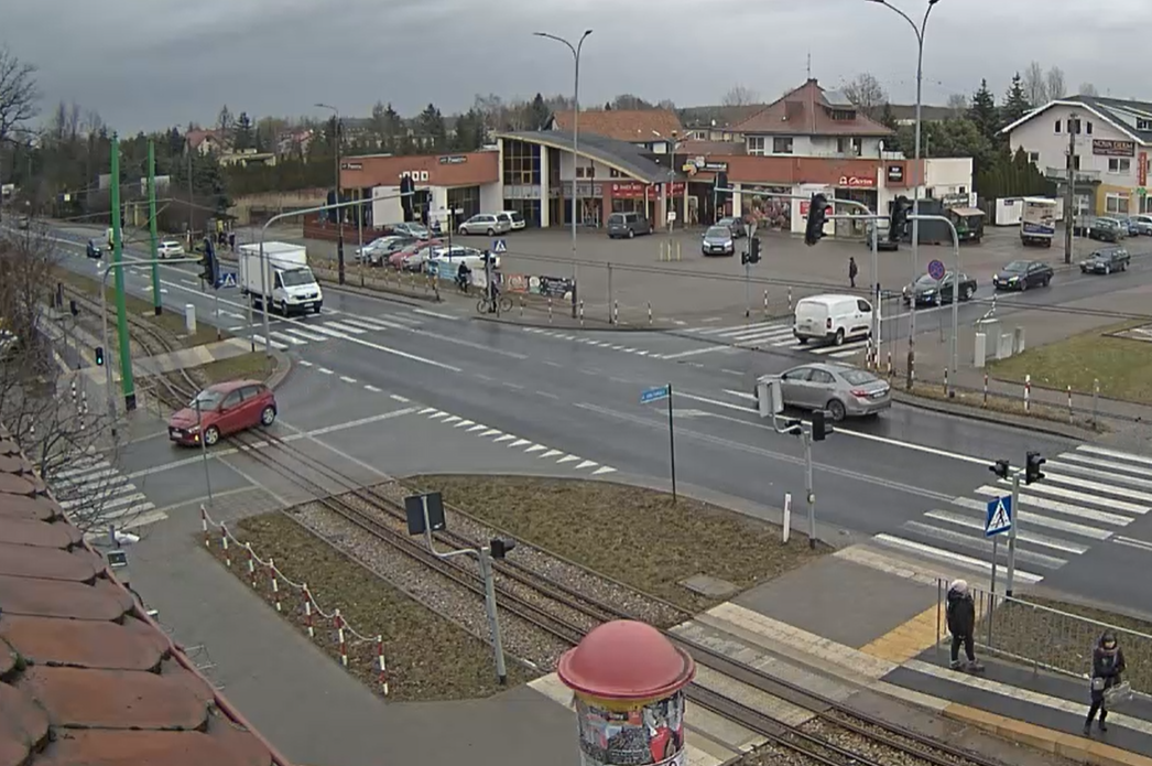 Zatrzymanie ruchu tramwajowego w Ksawerowie