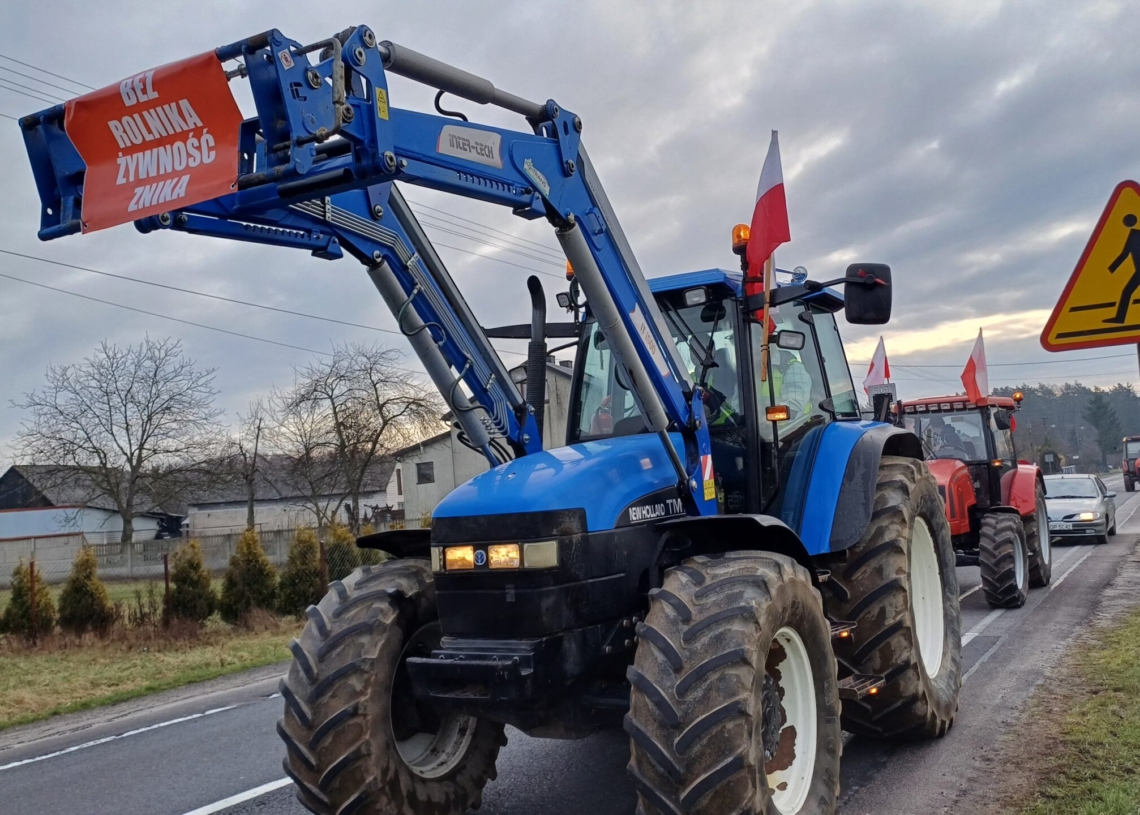 Protest rolników na DK74