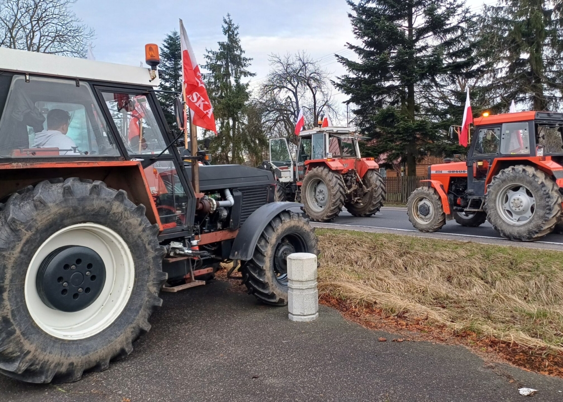 Protest rolników na DK74