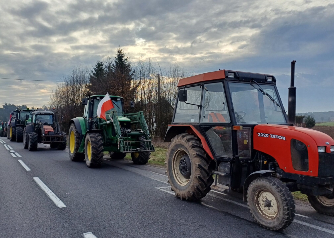 Protest rolników na DK74