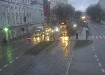 Zatrzymanie ruchu tramwajów na Zgierskiej
