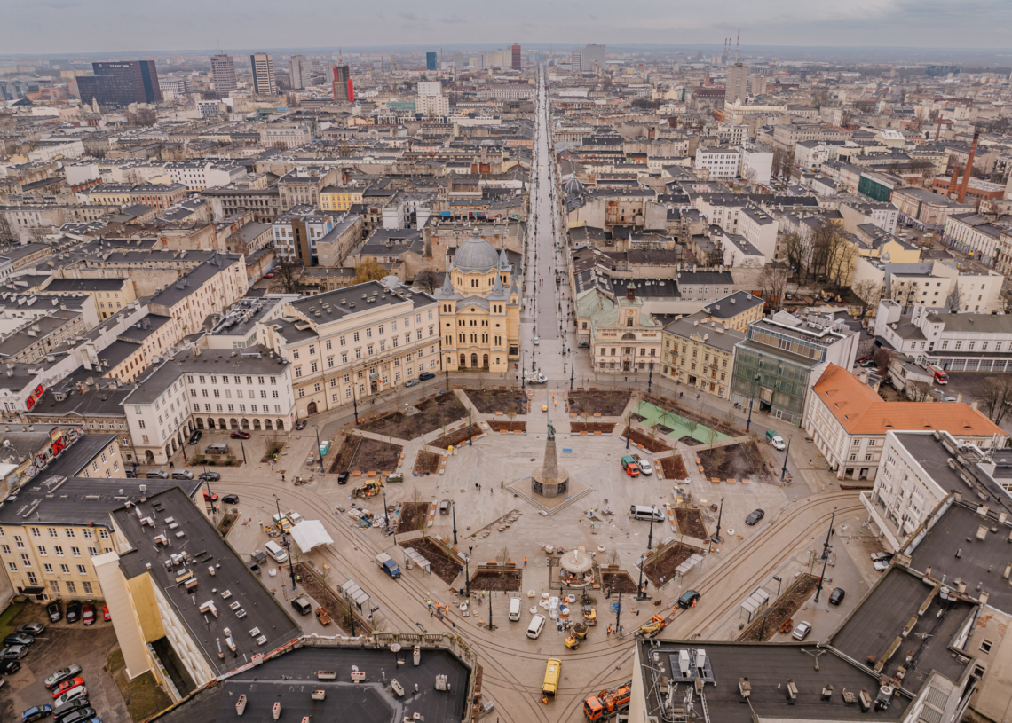 Modernizacja pl. Wolności. Tramwaje zaczną po nim kursować od 2 marca, a dwa dni później powinny wrócić na część Legionów