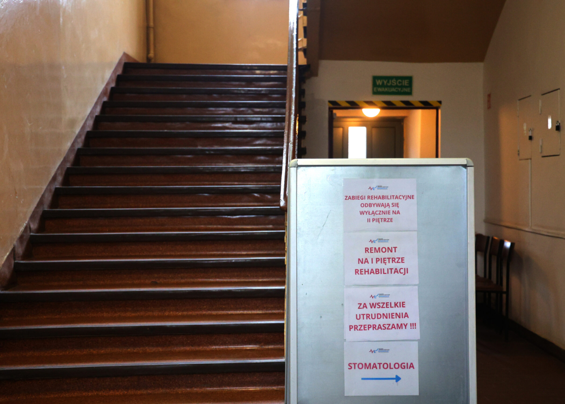 Rozpoczął się remont poradni rehabilitacyjnej na Próchnika w Łodzi