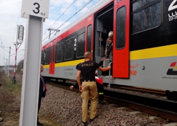 Pociąg ŁKA potrącił pieszego