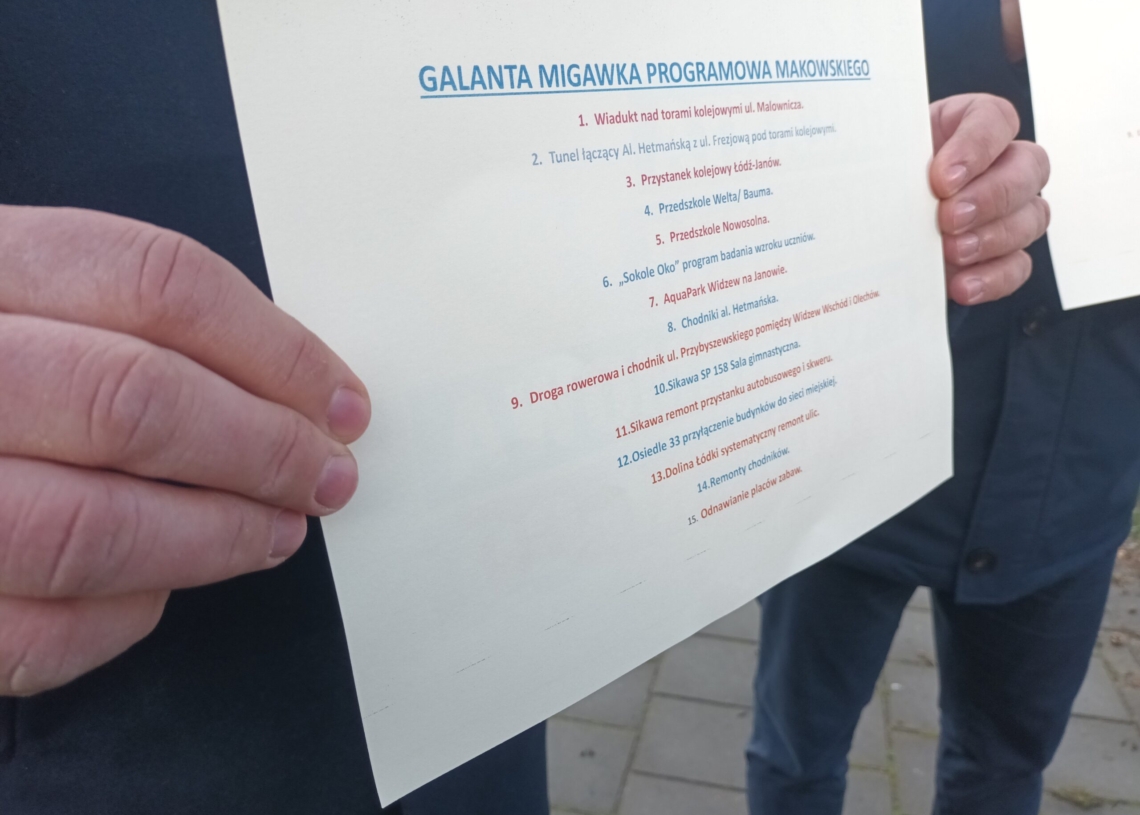 Krzysztof Makowski wraz z Tomaszem Trelą przedstawili plany rozwoju Łodzi