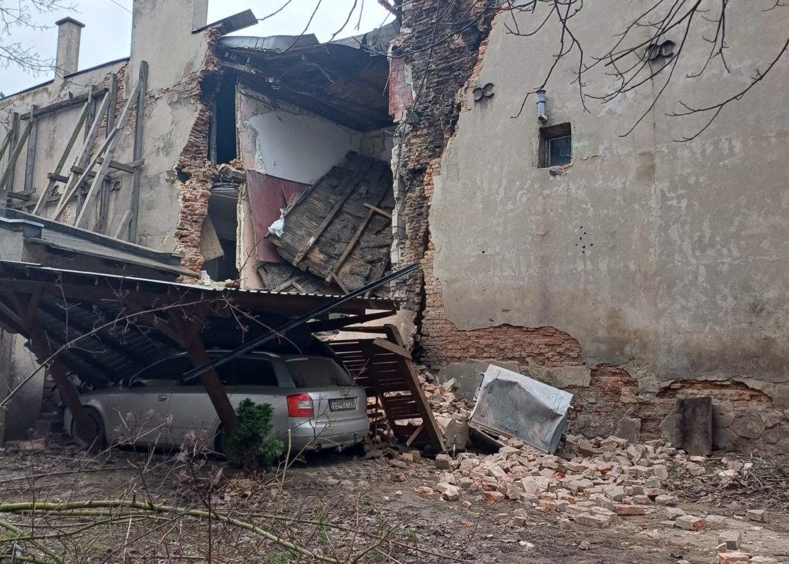 Zawalił się pustostan w Piotrkowie Trybunalskim