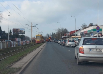 Wykolejenie tramwaju na Rzgowskiej