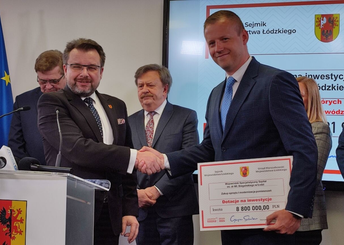 Blisko 22 mln zł dla sześciu szpitali w Łodzi