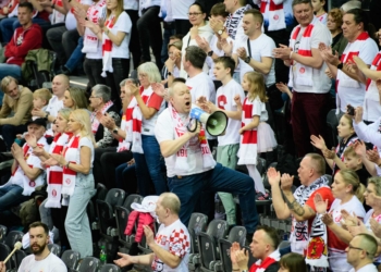 Grot Budowlani Łódź - ŁKS Commercecon Łódź. Doping kibiców