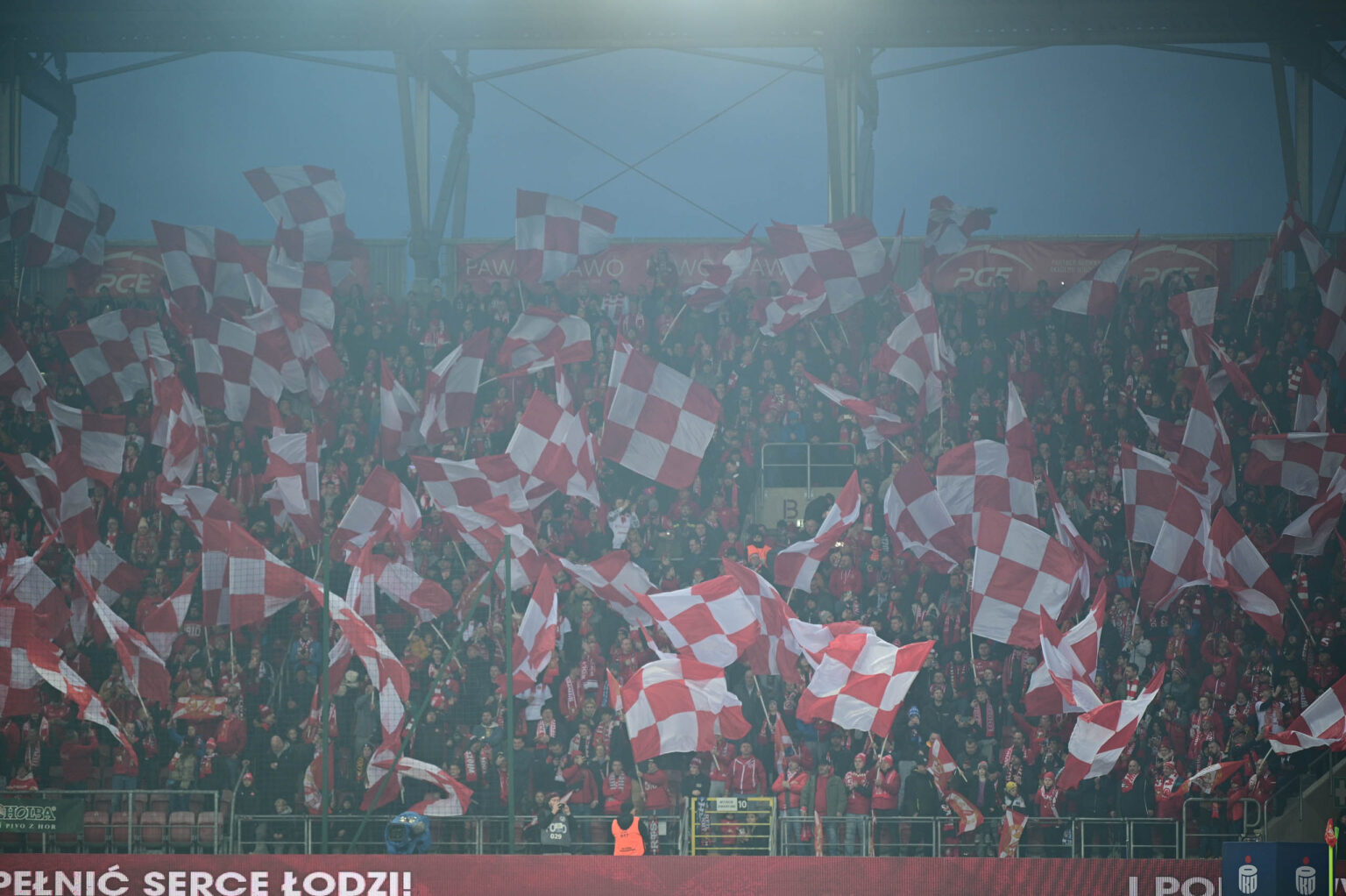 Doping Widzewa Lodz na meczu z Legia Warszawa 198