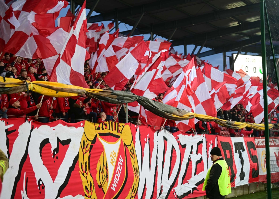 Doping Widzewa Lodz na meczu z Legia Warszawa 202
