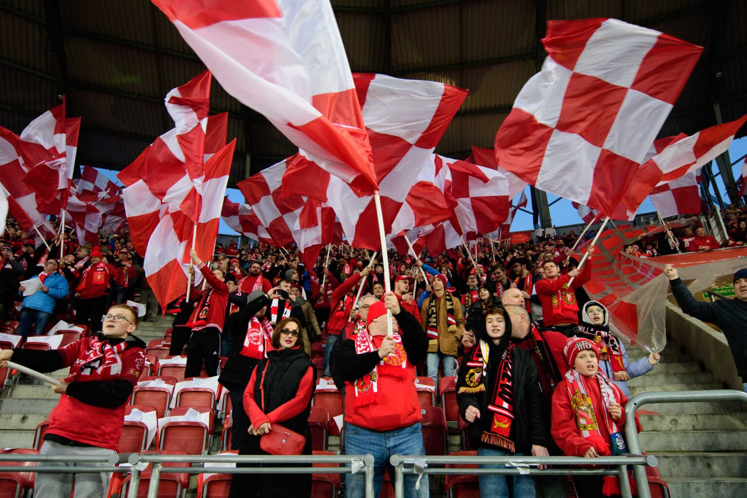 Doping Widzewa Lodz na meczu z Legia Warszawa 8