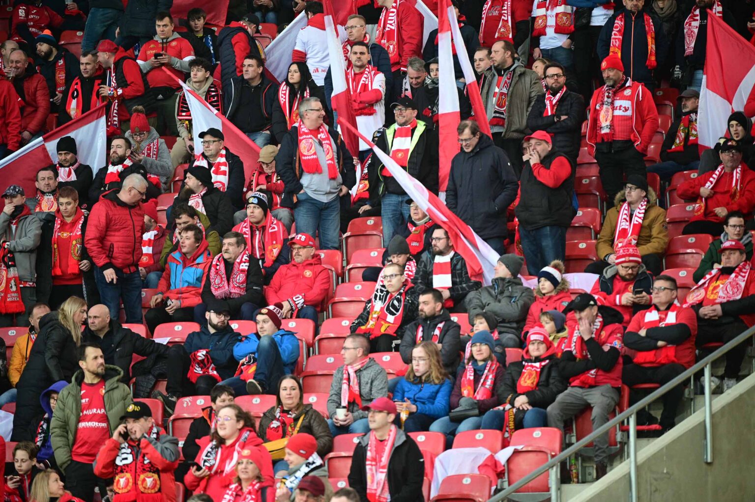 Doping Widzewa Lodz na meczu z Legia Warszawa 89