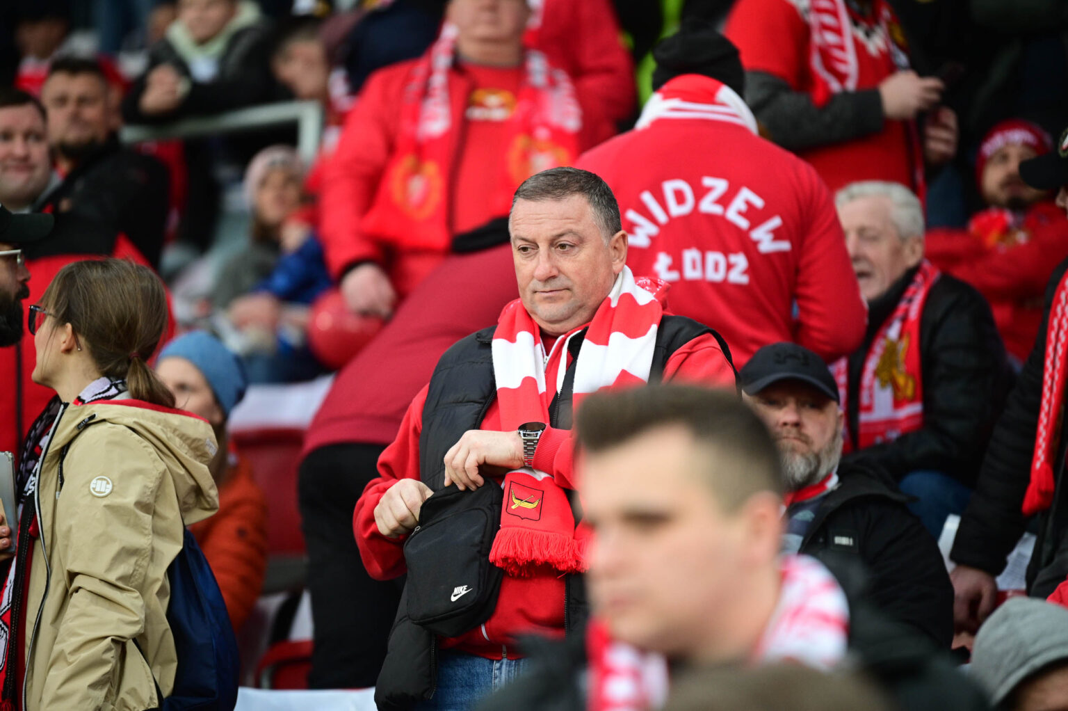 Doping Widzewa Lodz na meczu z Legia Warszawa 92