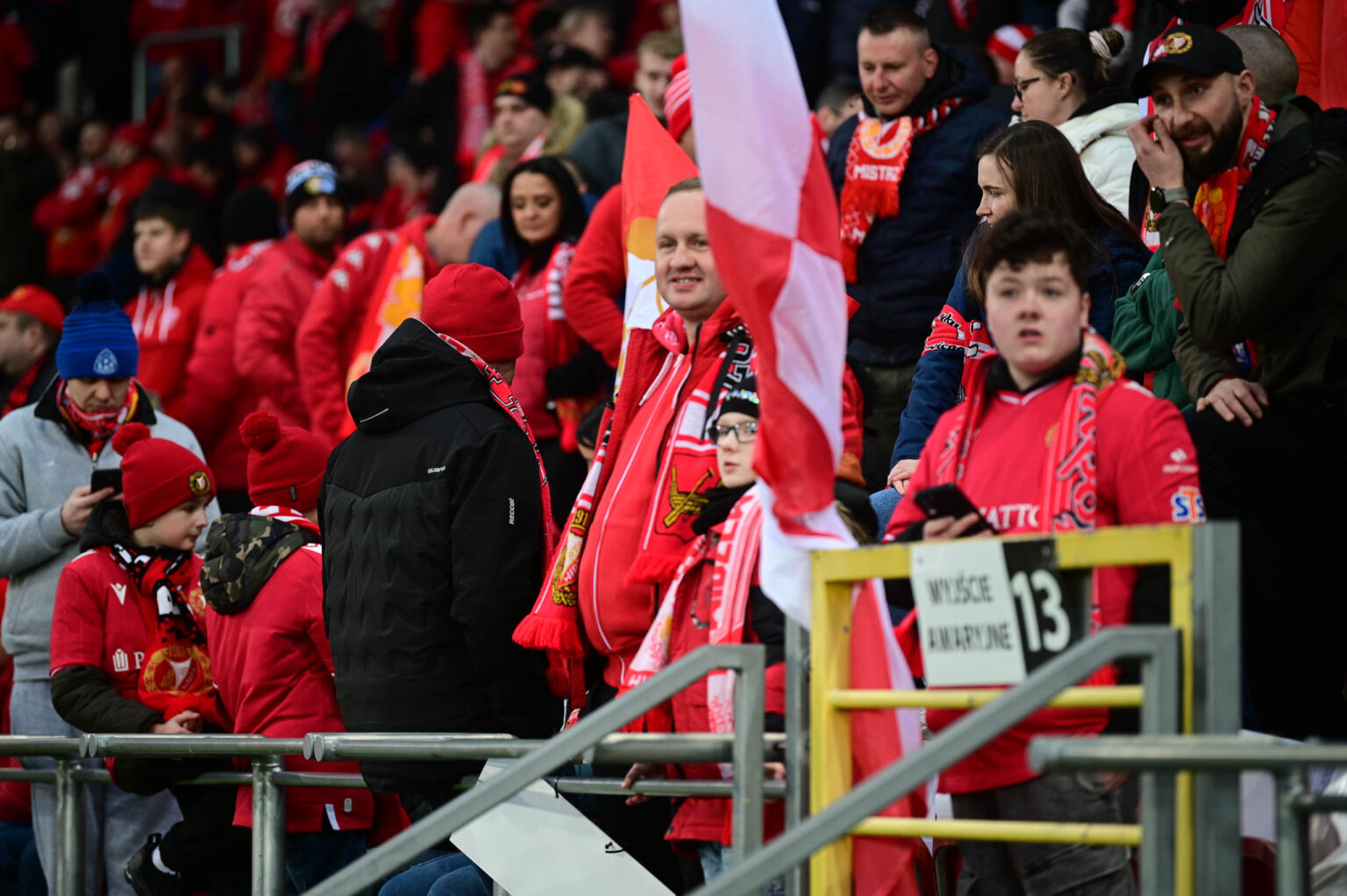 Doping Widzewa Lodz na meczu z Legia Warszawa 93