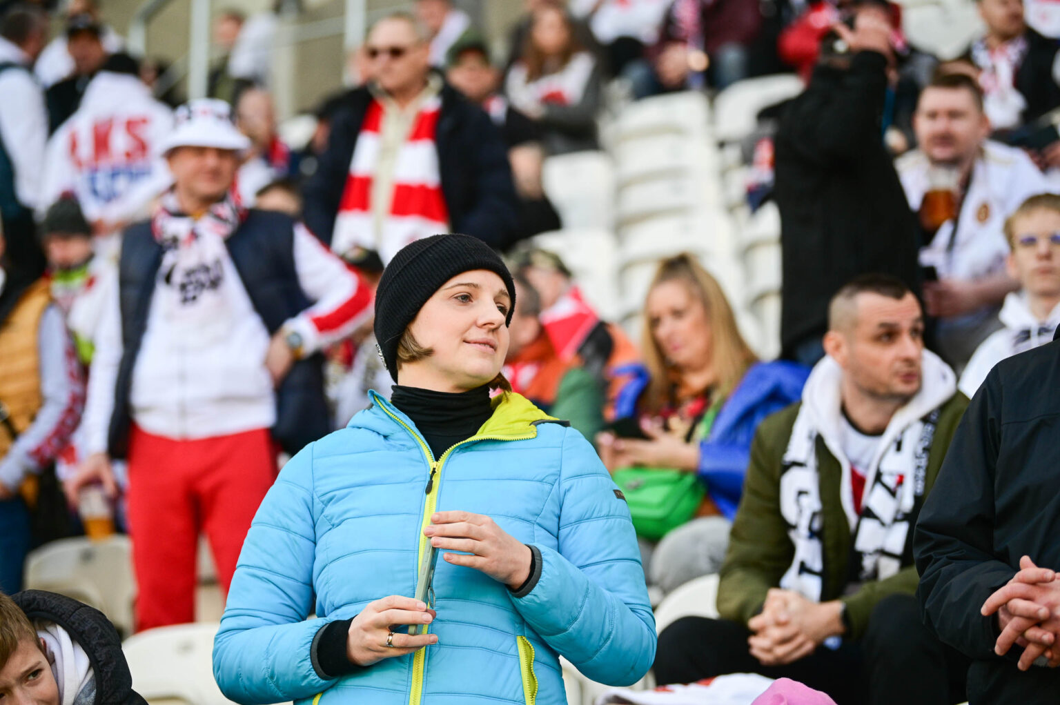 Doping kibicow LKS na meczu z Puszcza Niepolomice 34