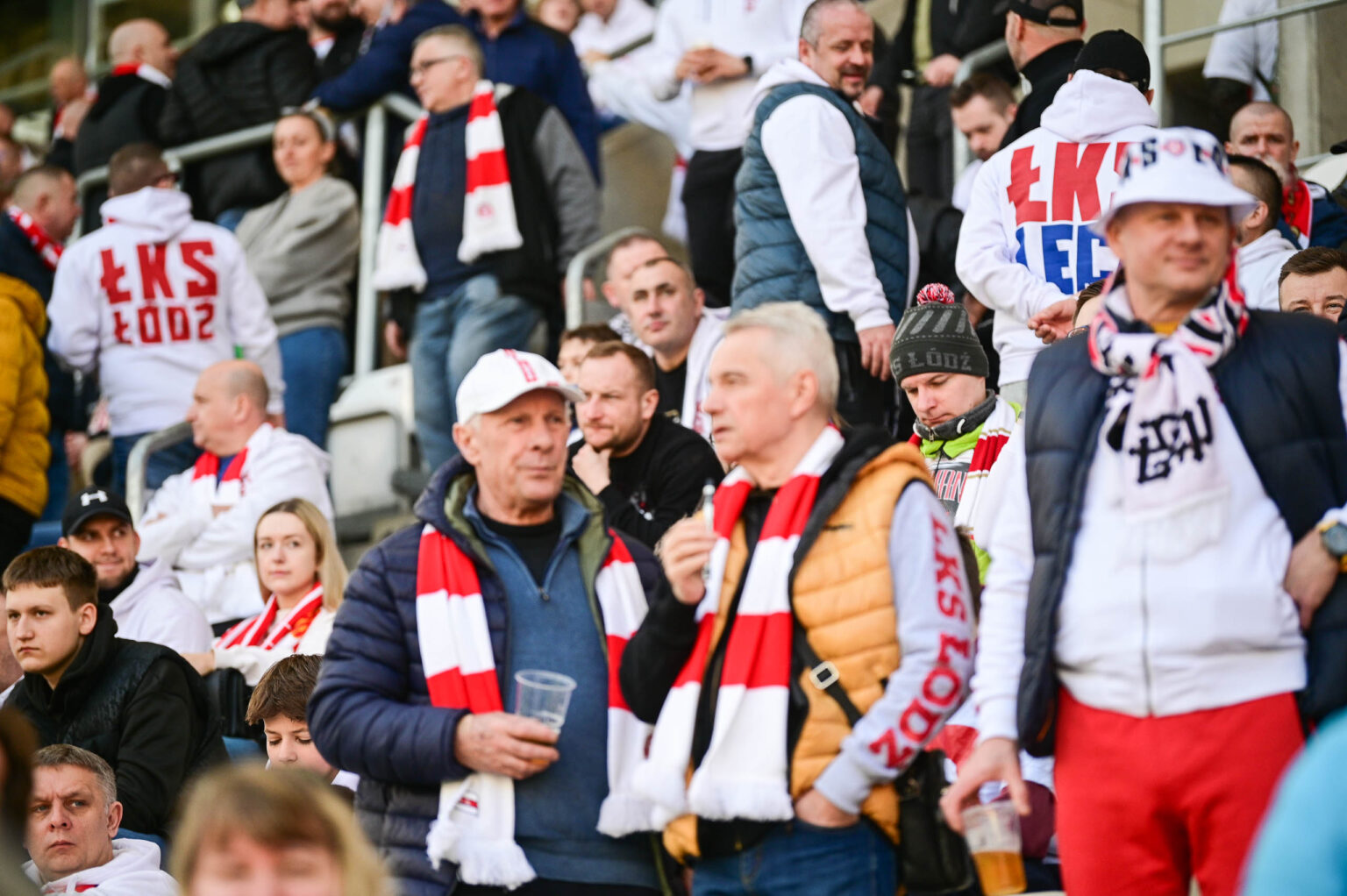 Doping kibicow LKS na meczu z Puszcza Niepolomice 36