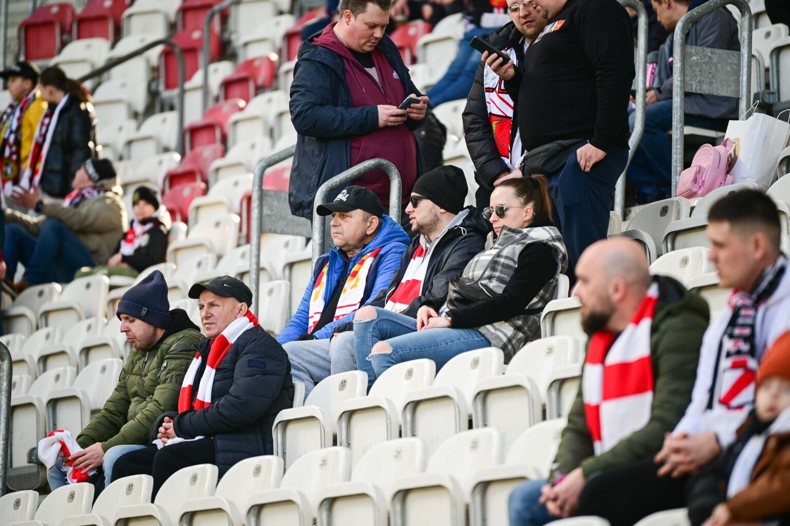 Doping kibicow LKS na meczu z Puszcza Niepolomice 52