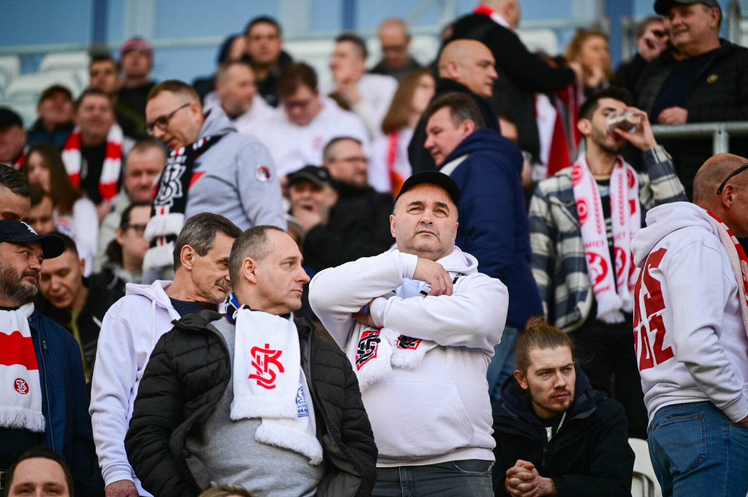 Doping kibicow LKS na meczu z Puszcza Niepolomice 55