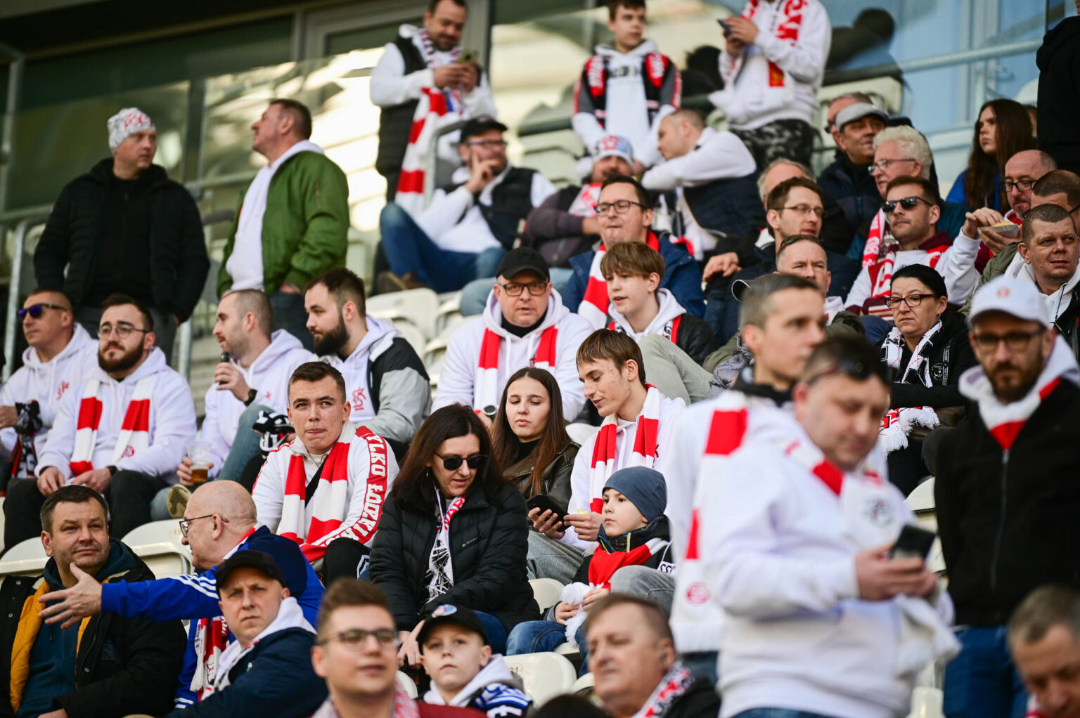 Doping kibicow LKS na meczu z Puszcza Niepolomice 60