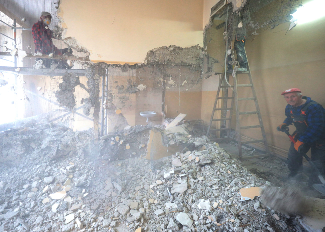 Rozpoczął się remont poradni rehabilitacyjnej na Próchnika w Łodzi