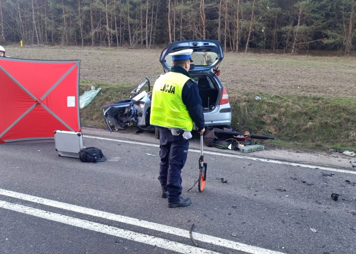 Wypadek w pobliżu miejscowości Jaksonek